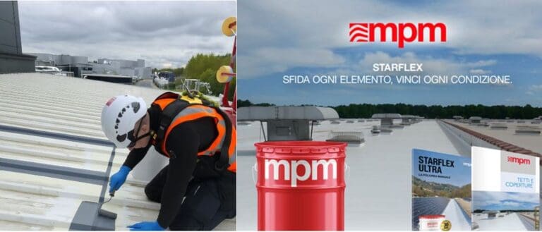 Applying roof coating for durability and protection.